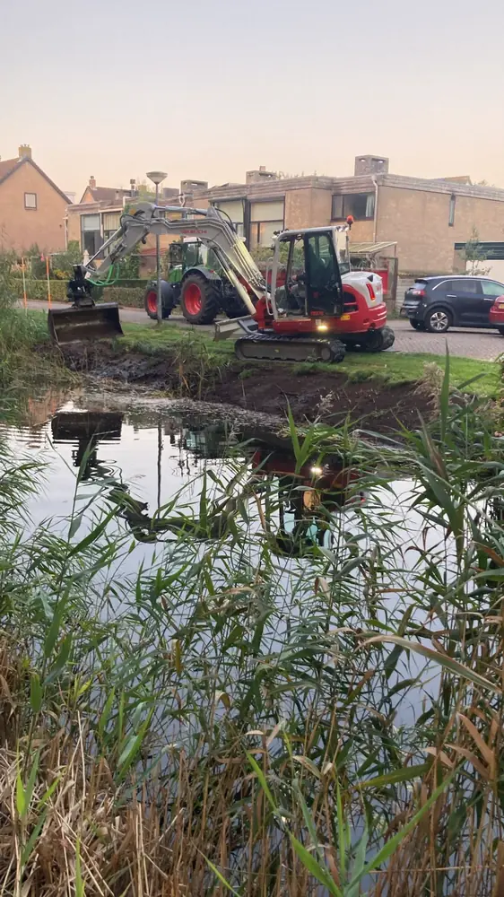 Aanleg van een natuurvriendelijke oever