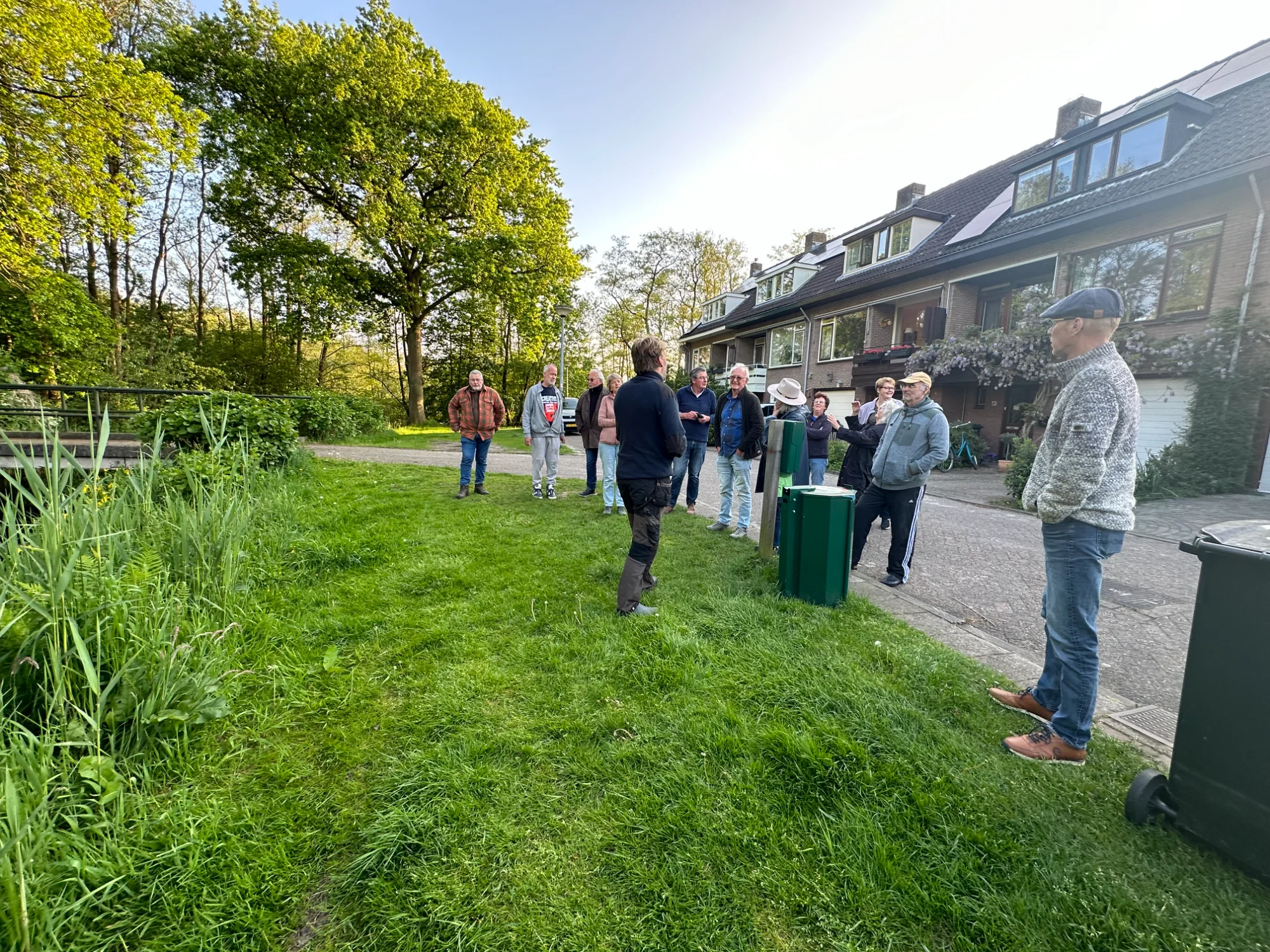 Uitleg aan buurtbewoners